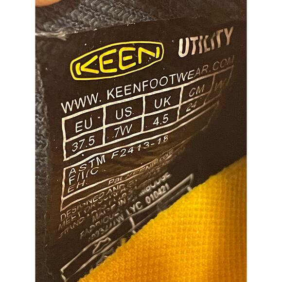 Keen Utility Flint II Steel Toe Work Shoes Women's 7 Blue EH Slip Resistant - Picture 5 of 14